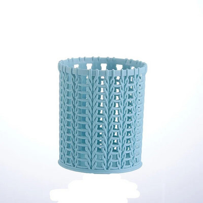 Suport pentru creion Birou plasă din plastic pentru pix pătrat oală cană container organizator depozitare trusă durabilă accesorii pentru birou la școală