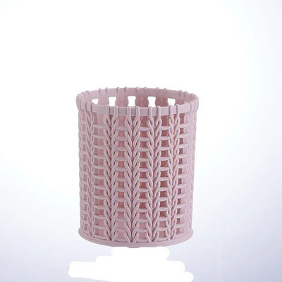 Suport pentru creion Birou plasă din plastic pentru pix pătrat oală cană container organizator depozitare trusă durabilă accesorii pentru birou la școală