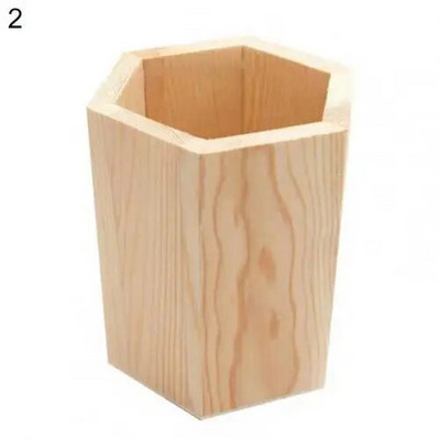 Multifunktsionaalne Houten Kantoor Organisator Mode Mooie Eenvoud Ontwerp Potlood Houders Bureau Kantoor Pen Houder