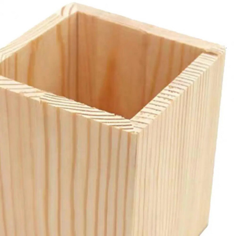 Multifunktsionaalne Houten Kantoor Organisator Mode Mooie Eenvoud Ontwerp Potlood Houders Bureau Kantoor Pen Houder