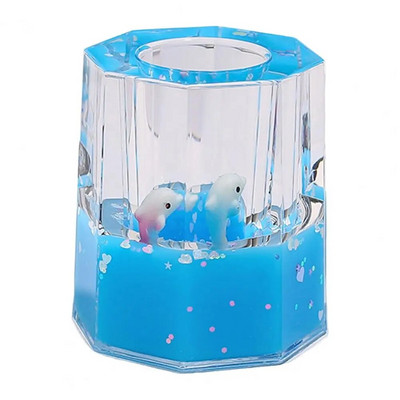 Noderīgs astoņstūra zīmuļa darbvirsmas organizatora statīva futrālis Dekompresijas rotaļlietas pārnēsājams zīmuļa podiņa turētājs Viegli paņemt līdzi dāvanai