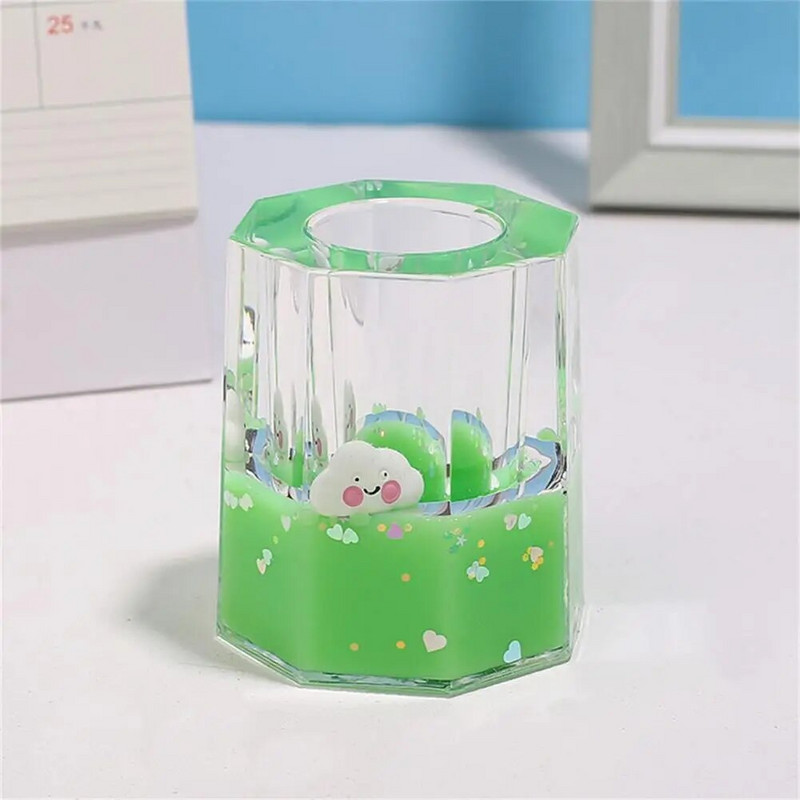 Noderīgs astoņstūra zīmuļa darbvirsmas organizatora statīva futrālis Dekompresijas rotaļlietas pārnēsājams zīmuļa podiņa turētājs Viegli paņemt līdzi dāvanai