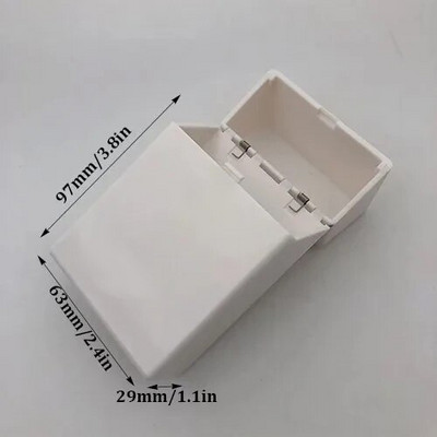 INS White 3 collu Kpop fotokartes glabāšanas kaste fotoattēlu maza karšu organizētāja uzglabāšanas futrālis Galda organizatora kastīte Skolas kancelejas preces