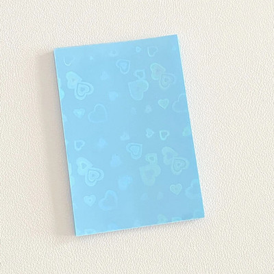 50 tk / partii 61 * 91 mm Heart Love laseriga välkuva kaardi varrukad Fotokaartide hoidja Holograafilise fooliumiga kaitsekile