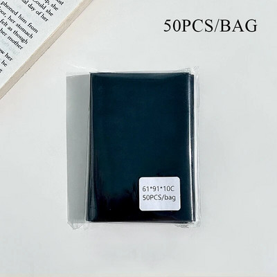 50 tk / partii 61 * 91 mm Heart Love laseriga välkuva kaardi varrukad Fotokaartide hoidja Holograafilise fooliumiga kaitsekile