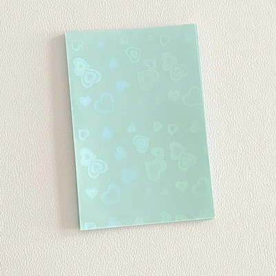 50 tk / partii 61 * 91 mm Heart Love laseriga välkuva kaardi varrukad Fotokaartide hoidja Holograafilise fooliumiga kaitsekile