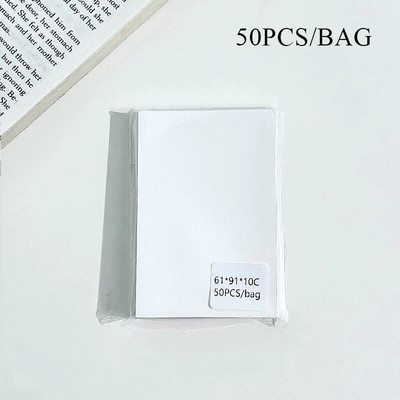 50 tk / partii 61 * 91 mm Heart Love laseriga välkuva kaardi varrukad Fotokaartide hoidja Holograafilise fooliumiga kaitsekile