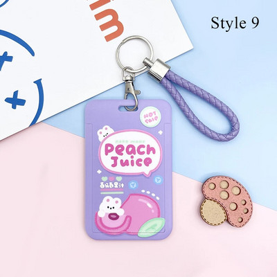 Multifilm Tulip Lucky Bear Ins Fotokaardihoidja võtmehoidja Kpop õpilaste kaardikaitsed Roosad ID-pangakaardid, kaaned, koolitarbed