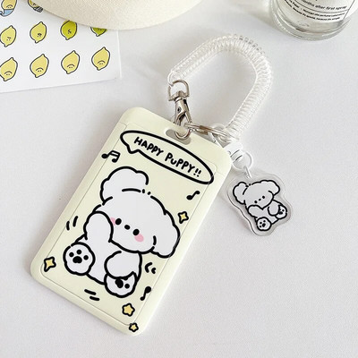 Multifilm Tulip Lucky Bear Ins Fotokaardihoidja võtmehoidja Kpop õpilaste kaardikaitsed Roosad ID-pangakaardid, kaaned, koolitarbed