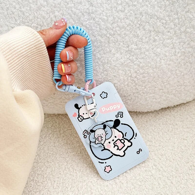 Multifilm Tulip Lucky Bear Ins Fotokaardihoidja võtmehoidja Kpop õpilaste kaardikaitsed Roosad ID-pangakaardid, kaaned, koolitarbed