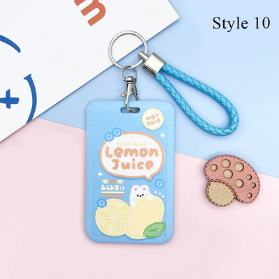 Multifilm Tulip Lucky Bear Ins Fotokaardihoidja võtmehoidja Kpop õpilaste kaardikaitsed Roosad ID-pangakaardid, kaaned, koolitarbed