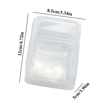 INS Διαφανές πλαστικό κουτί αποθήκευσης Φωτοκάρτες 3 ιντσών Small Card Storage Box Desk Organizer Box Classification Box Stationery