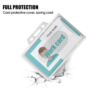 Πολλαπλής χρήσης Σκληρό ακρυλικό πλαστικό προστατευτικό κάλυμμα για κάρτες εργασίας για κάρτες λεωφορείου Αδιάβροχη διαφανής θήκη κατά της σκόνης