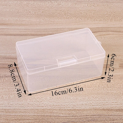 Cutie transparentă de depozitare a fotografiilor Idol, albume Kpop din plastic, cărți foto, organizator de colecție de carduri mici, cutie pentru suport pentru cărți foto