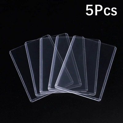 Caurspīdīgas PVC toploaders aizsarguzmavas kolekcionējamu tirdzniecībai basketbola sporta elku kartēm 35PT spēļu karšu turētājs 3x4 ``