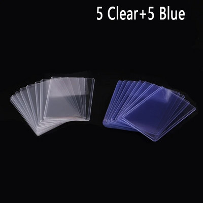 Caurspīdīgas PVC toploaders aizsarguzmavas kolekcionējamu tirdzniecībai basketbola sporta elku kartēm 35PT spēļu karšu turētājs 3x4 ``