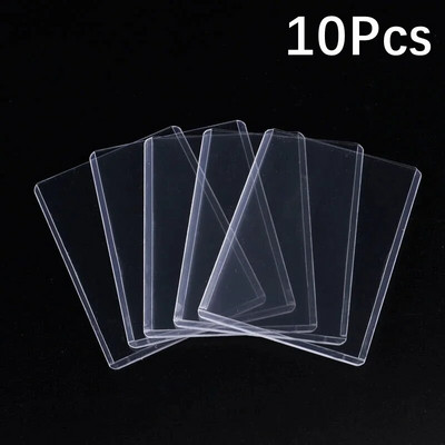 Caurspīdīgas PVC toploaders aizsarguzmavas kolekcionējamu tirdzniecībai basketbola sporta elku kartēm 35PT spēļu karšu turētājs 3x4 ``
