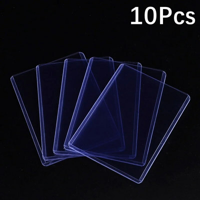 Caurspīdīgas PVC toploaders aizsarguzmavas kolekcionējamu tirdzniecībai basketbola sporta elku kartēm 35PT spēļu karšu turētājs 3x4 ``