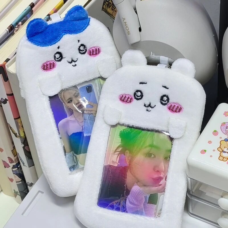 Armsad multifilmitegelased plüüsis Kpop albumi kaardihoidja Bussikaart panga ID-kaart kaitsev ekraanivarrukad õpilaste kott ripats kingitus