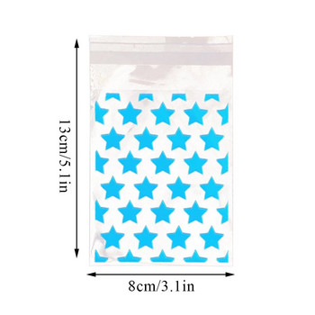 50Pcs Opp Πλαστική Σακούλα Αυτοκόλλητη Διάφανη Πλαστική Σακούλα Χάντρες Αποθήκευση κοσμημάτων Συσκευασία Τσάντα δώρου Kpop Μικρή θήκη για κάρτες