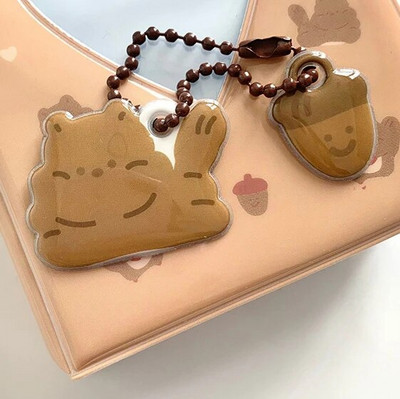 Jauks karikatūras lāča fotoalbums 3 collu fotokartīšu turētājs Kpop elku kartītes Savākt grāmatu 40 kabatas Mini Instax fotoattēlu fotoattēlu albums