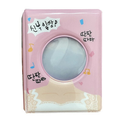 Jauks karikatūras lāča fotoalbums 3 collu fotokartīšu turētājs Kpop elku kartītes Savākt grāmatu 40 kabatas Mini Instax fotoattēlu fotoattēlu albums