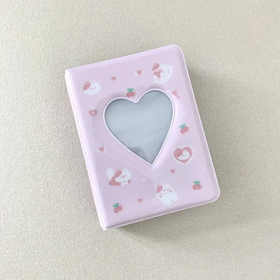 Jauks karikatūras lāča fotoalbums 3 collu fotokartīšu turētājs Kpop elku kartītes Savākt grāmatu 40 kabatas Mini Instax fotoattēlu fotoattēlu albums