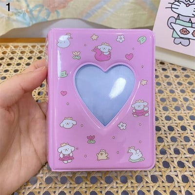 Jauks karikatūras lāča fotoalbums 3 collu fotokartīšu turētājs Kpop elku kartītes Savākt grāmatu 40 kabatas Mini Instax fotoattēlu fotoattēlu albums