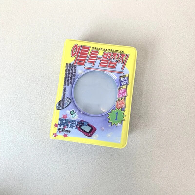 Jauks karikatūras lāča fotoalbums 3 collu fotokartīšu turētājs Kpop elku kartītes Savākt grāmatu 40 kabatas Mini Instax fotoattēlu fotoattēlu albums