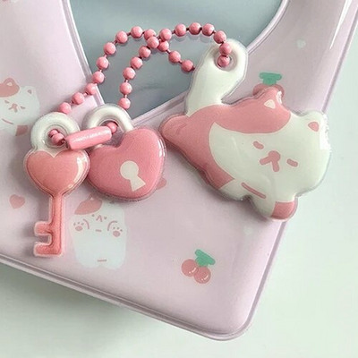 Jauks karikatūras lāča fotoalbums 3 collu fotokartīšu turētājs Kpop elku kartītes Savākt grāmatu 40 kabatas Mini Instax fotoattēlu fotoattēlu albums