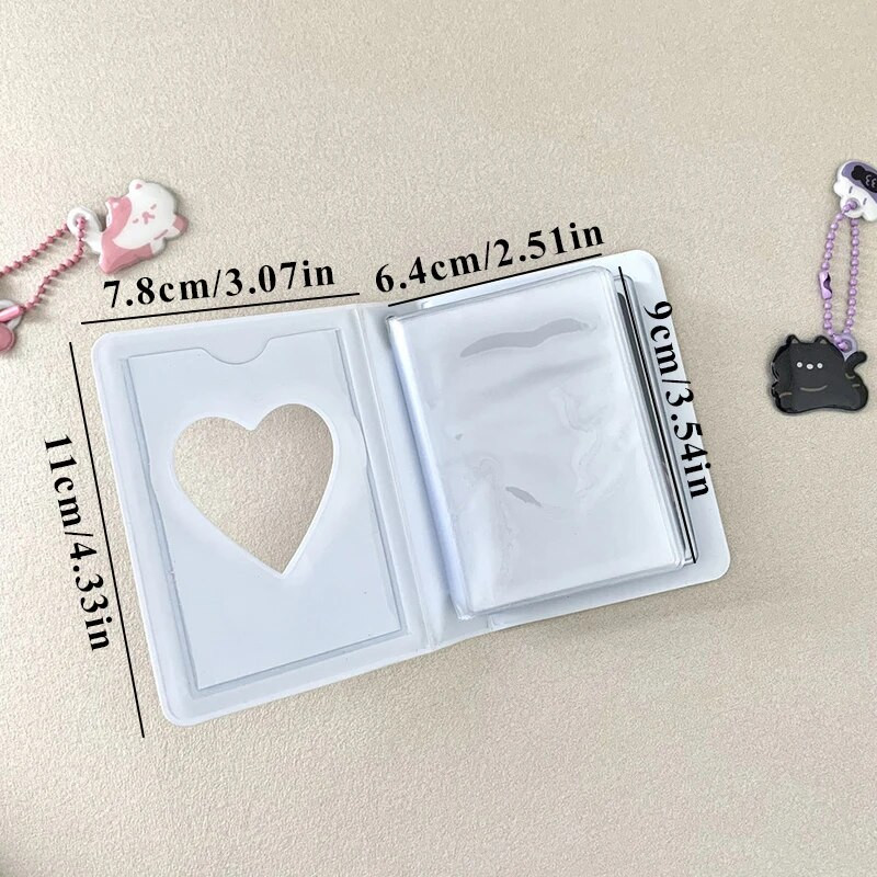 Jauks karikatūras lāča fotoalbums 3 collu fotokartīšu turētājs Kpop elku kartītes Savākt grāmatu 40 kabatas Mini Instax fotoattēlu fotoattēlu albums