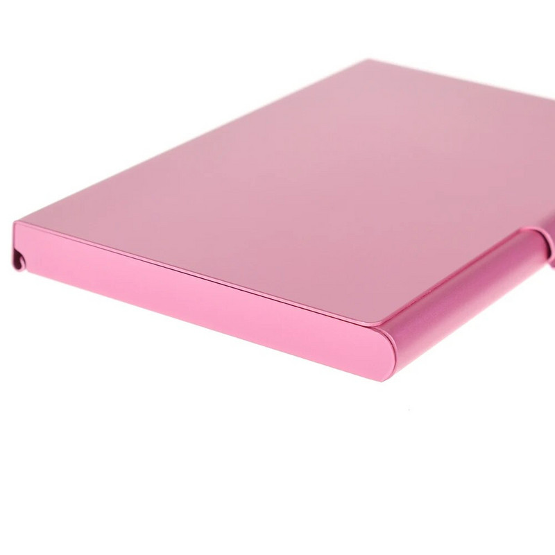 Kūrybinis vizitinių kortelių dėklas, nerūdijančio plieno aliuminio metalinė dėžutė, kredito ID piniginės kortelės laikiklis 1 vnt.