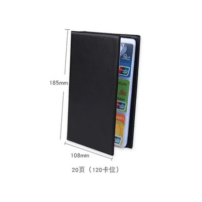 40/120 Nahkkaartide ID krediitkaardihoidja raamatukohver Visiitkaartide ID konteiner Krediitkaardihoidja ümbris