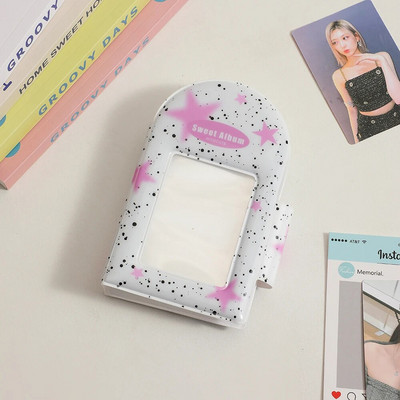 20 φύλλα Star 3 ιντσών για καρτ ποστάλ Θήκη άλμπουμ Διπλής όψης Αποθήκευση φωτογραφιών Kpop Idol Card Bags Protective Holder Collect Organizer