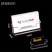 1 tk läbipaistev lauariiul karp hoiustamisalus akrüülplastist läbipaistev lauaarvuti visiitkaardihoidja Kohtkaardihoidja