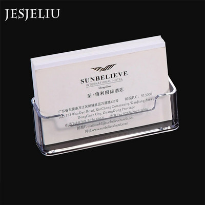 1 tk läbipaistev lauariiul karp hoiustamisalus akrüülplastist läbipaistev lauaarvuti visiitkaardihoidja Kohtkaardihoidja