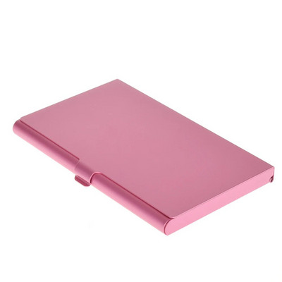 Luksusa alumīnija sakausējuma vizītkaršu turētājs Metāla kastītes vāciņš Vīriešiem Sieviešu Maks Kabata Vārda karšu turētājs Kredītkartes ID futrālis Krāsains