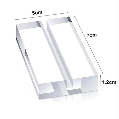1 tk akrüülist alus, kaardihoidja, fotoklambritabel, numbrialus