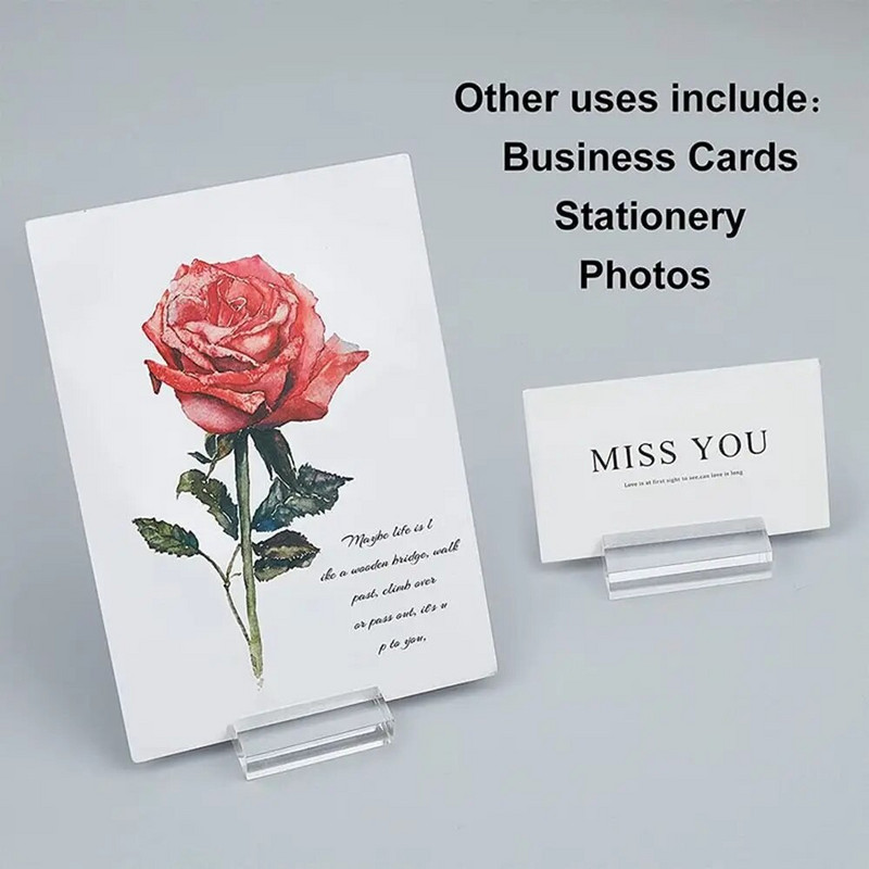 1 tk akrüülist alus, kaardihoidja, fotoklambritabel, numbrialus