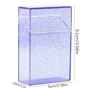 Ins Прозрачна кутия за съхранение Blingbling Photo Card Holder Box Case Container Idol Kpop Albumes Кутия за съхранение на снимки Канцеларски материали