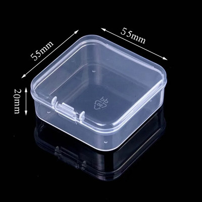 Cutie de depozitare pentru carduri de birou transparentă din plastic de 3 inch Suport pentru cărți foto Suport pentru papetărie școlară Cutie de colectare pentru albume Suport pentru cutie de depozitare pentru fotografii