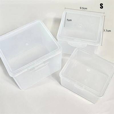 Fotokaartide hoiukast läbipaistvad kleebised Korea Idol kaardihoidja Laua hoiustamiskorraldaja klassifikatsioonikarp Kirjatarbed