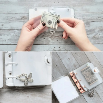 Φάκελος Challenge Binder Loose-Leaf Notebook Savings Money Wallet Budgeting Planners Οικονομικά βιβλία Έγγραφα Λογαριασμοί Κάτοχος κάρτας