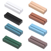 1 tk puidust fotoaluse visiitkaardihoidja ristkülikukujuline kaardiklambriga pildihoidja Käsitsi valmistatud memohoidik kodukontori jaoks