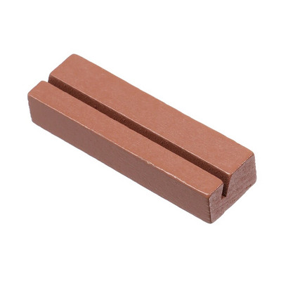 1 tk puidust fotoaluse visiitkaardihoidja ristkülikukujuline kaardiklambriga pildihoidja Käsitsi valmistatud memohoidik kodukontori jaoks