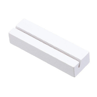 1 tk puidust fotoaluse visiitkaardihoidja ristkülikukujuline kaardiklambriga pildihoidja Käsitsi valmistatud memohoidik kodukontori jaoks