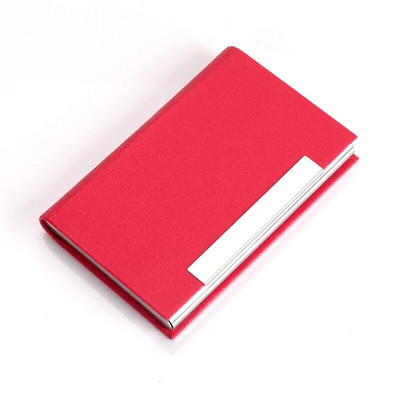 Vizītkaršu turētājs Maks Luksusa PU ādas un nerūsējošā tērauda vairāku vārda karšu futrālis Kredītkartes ID futrālis vīriešiem sievietēm