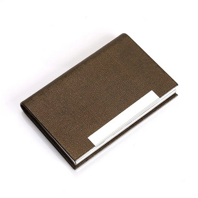 Vizītkaršu turētājs Maks Luksusa PU ādas un nerūsējošā tērauda vairāku vārda karšu futrālis Kredītkartes ID futrālis vīriešiem sievietēm