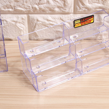 Многопластова прозрачна стойка за дисплей Настолна кутия за визитки Специализиран офис държач за визитки Настолна кутия за съхранение Съхранение