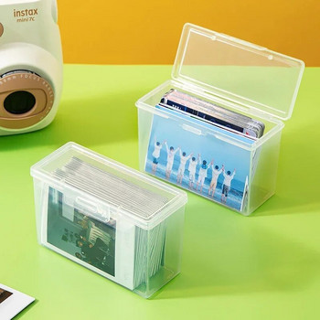 Θήκη κάρτας 1 τεμ. Διαφανές Idol Kpop άλμπουμ Αποθήκευση φωτογραφιών Φωτοκάρτες Μικρές κάρτες συλλογής Organizer Box Box Container